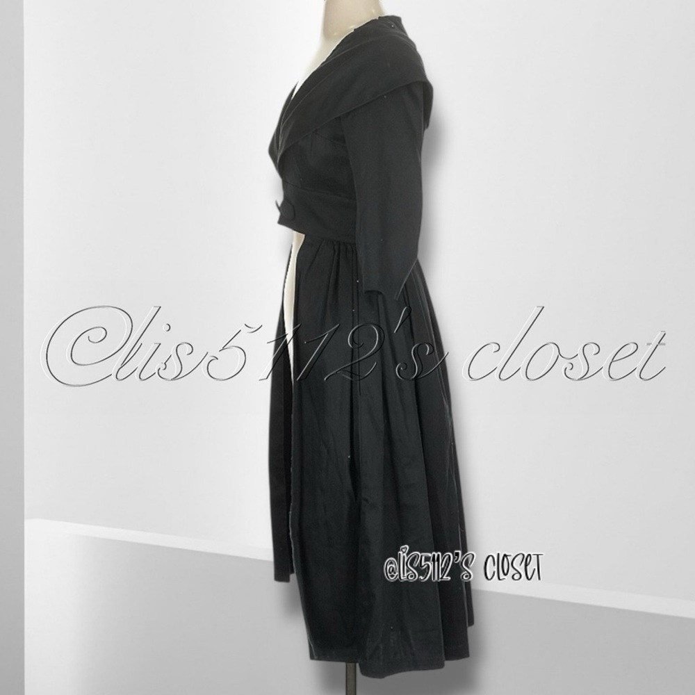 Trashy Diva Cutaway Courtney Coat Dress in Matte Black Size 2 - Picture 11 of 14